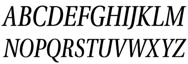 VenturisADFCd-Italic 字体 大写