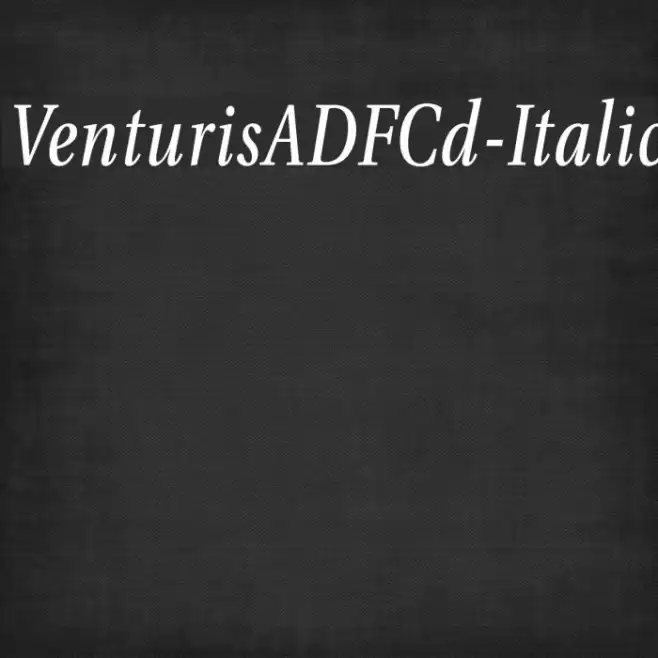 VenturisADFCd-Italic Font examples