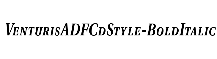VenturisADFCdStyle-BoldItalic Font