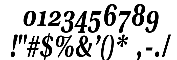 VenturisADFCdStyle-BoldItalic Font OTHER CHARS