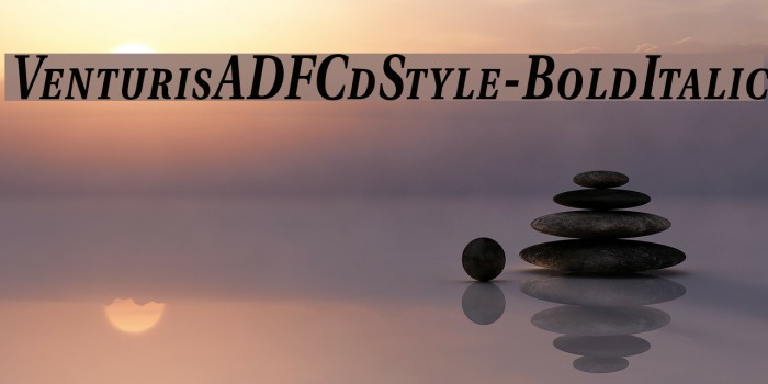VenturisADFCdStyle-BoldItalic Font examples
