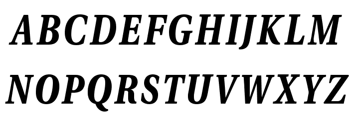 VenturisADFCdStyle-BoldItalic Font LOWERCASE