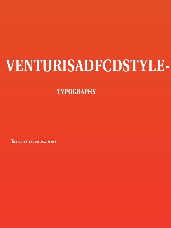 VenturisADFCdStyle-Bold Poster