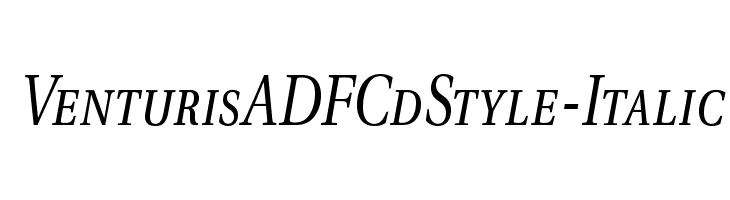 VenturisADFCdStyle-Italic Font