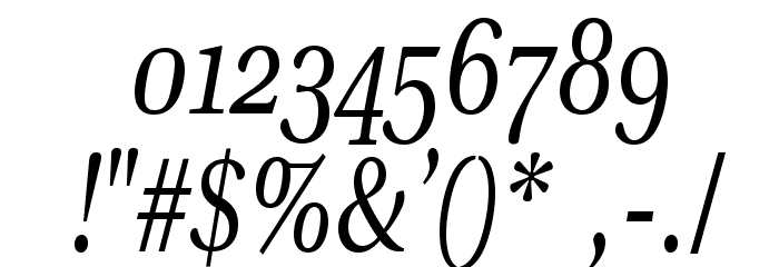 VenturisADFCdStyle-Italic Font OTHER CHARS