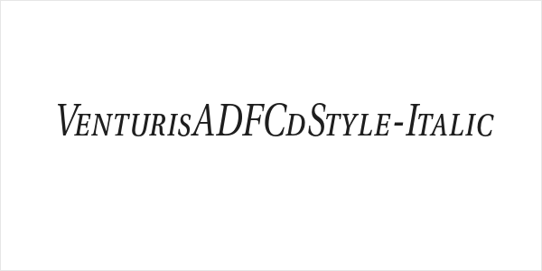 VenturisADFCdStyle-Italic Logo