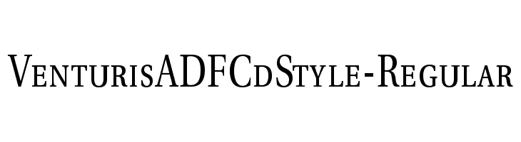VenturisADFCdStyle-Regular Font