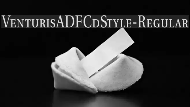 VenturisADFCdStyle-Regular Font examples