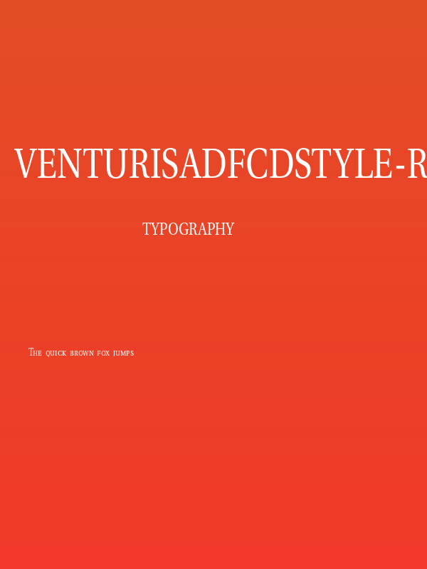 VenturisADFCdStyle-Regular Poster