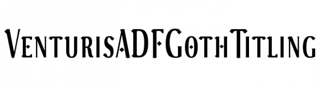 VenturisADFGothTitling  Descarca Fonturi Gratis