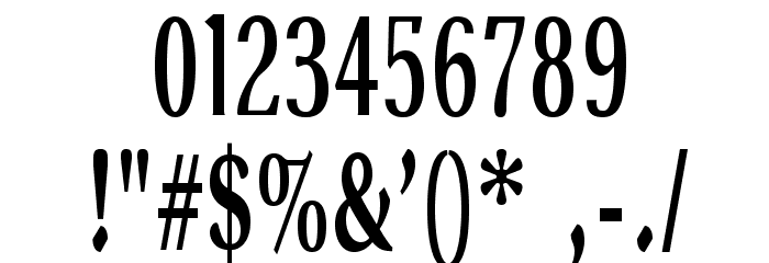 VenturisADFGothTitling Font OTHER CHARS