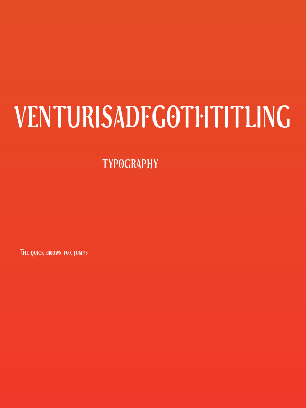 VenturisADFGothTitling Poster