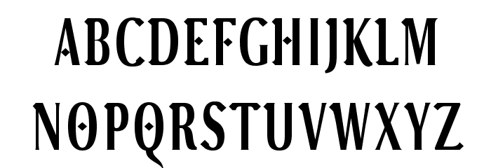 VenturisADFGothTitling Font LOWERCASE
