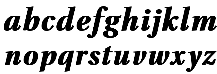 VenturisADFHeavy-Italic Font LOWERCASE