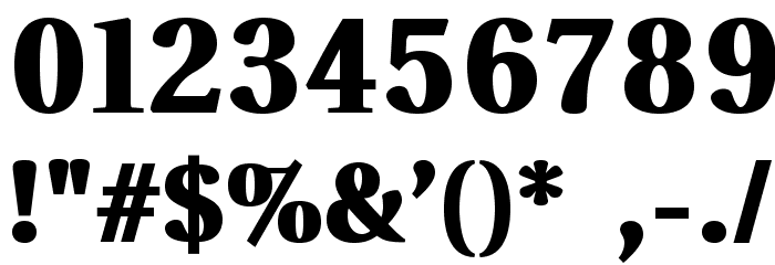 VenturisADFHeavy Font OTHER CHARS