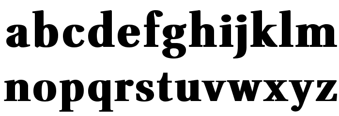 VenturisADFHeavy Font LOWERCASE