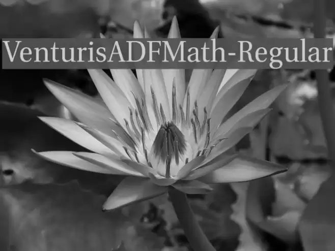 VenturisADFMath-Regular خط examples