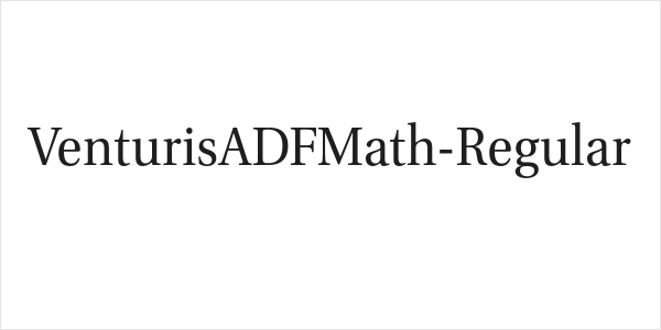 VenturisADFMath-Regular Logo