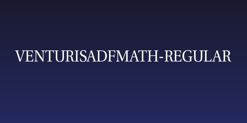 VenturisADFMath-Regular Social Header