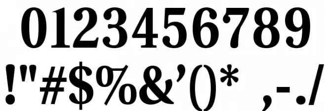 VenturisADFNo2-Bold Font OTHER CHARS