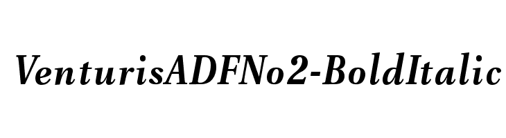 VenturisADFNo2-BoldItalic Font