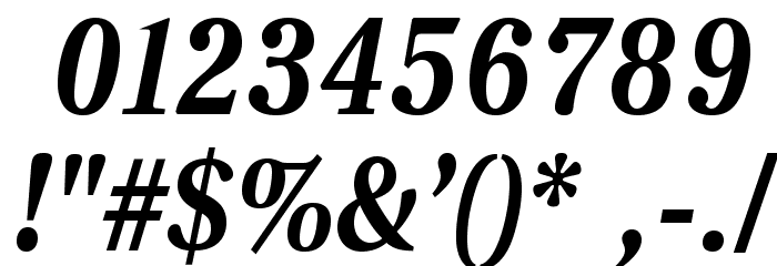 VenturisADFNo2-BoldItalic Font OTHER CHARS