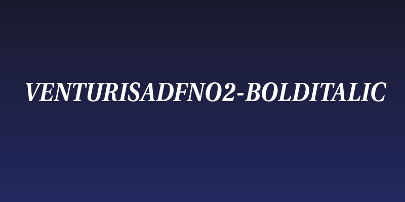 VenturisADFNo2-BoldItalic Social Header