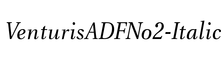 VenturisADFNo2-Italic Font