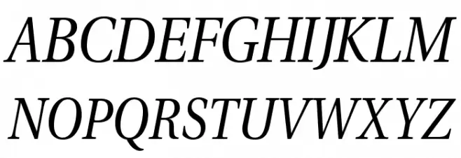 VenturisADFNo2-Italic Schriftart Groß