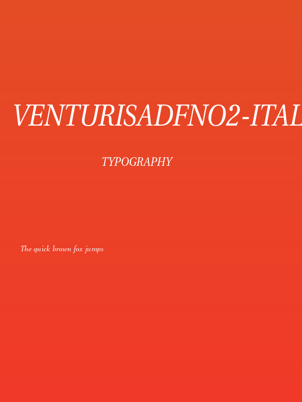 VenturisADFNo2-Italic Poster
