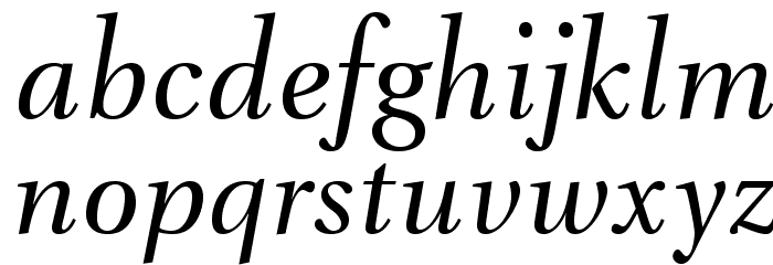 VenturisADFNo2-Italic Font LOWERCASE