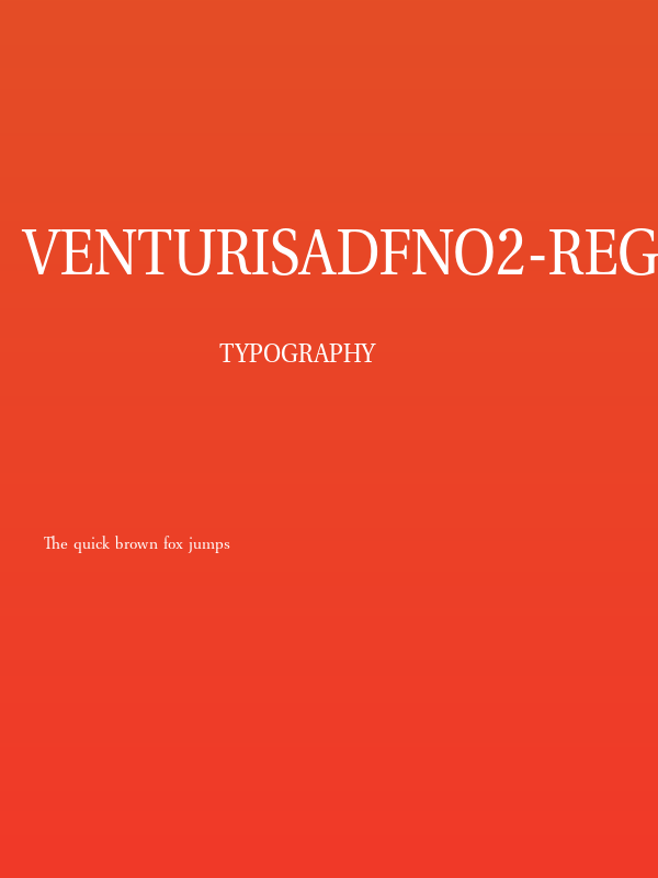 VenturisADFNo2-Regular Poster