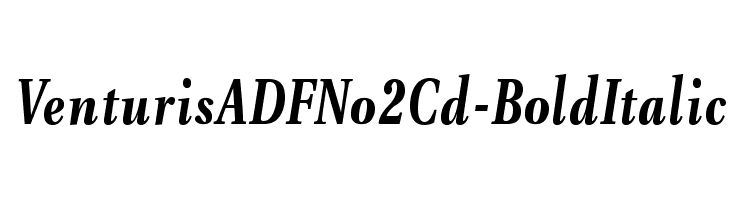 VenturisADFNo2Cd-BoldItalic Font