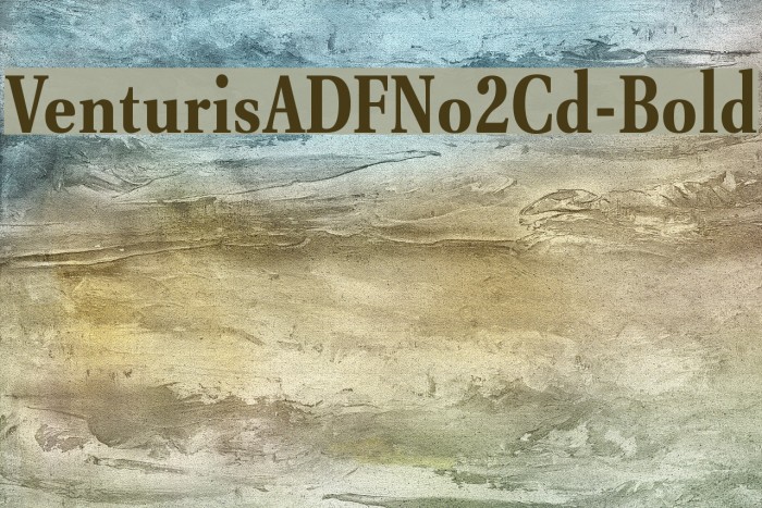 VenturisADFNo2Cd-Bold Font examples