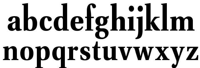 VenturisADFNo2Cd-Bold Font LOWERCASE