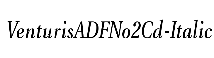 VenturisADFNo2Cd-Italic Font