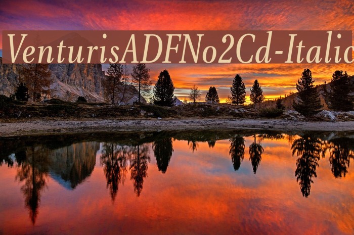 VenturisADFNo2Cd-Italic Font examples