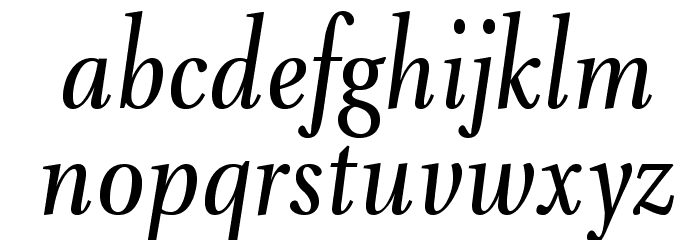 VenturisADFNo2Cd-Italic Font LOWERCASE