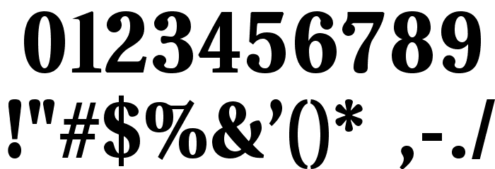 VenturisADFNo2Med-Bold Font OTHER CHARS