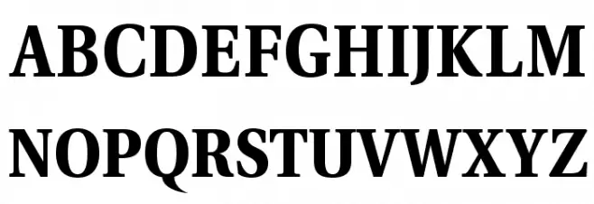 VenturisADFNo2Med-Bold Шрифта ВЕРХНИЙ