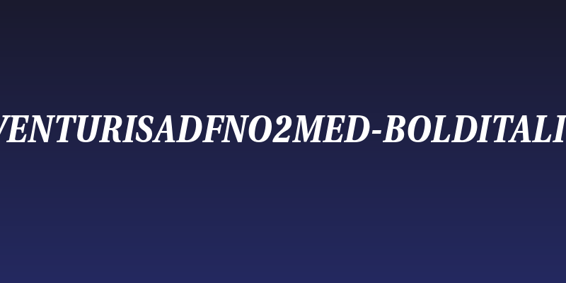 VenturisADFNo2Med-BoldItalic Social Header