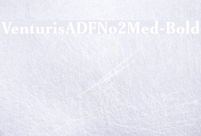 VenturisADFNo2Med-Bold Font examples