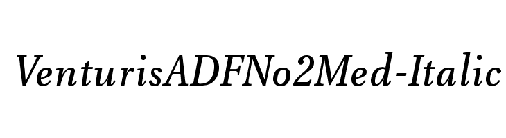 VenturisADFNo2Med-Italic Font