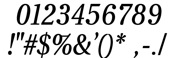 VenturisADFNo2Med-Italic Font OTHER CHARS
