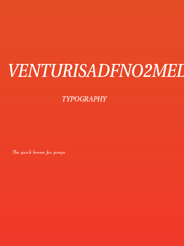 VenturisADFNo2Med-Italic Poster