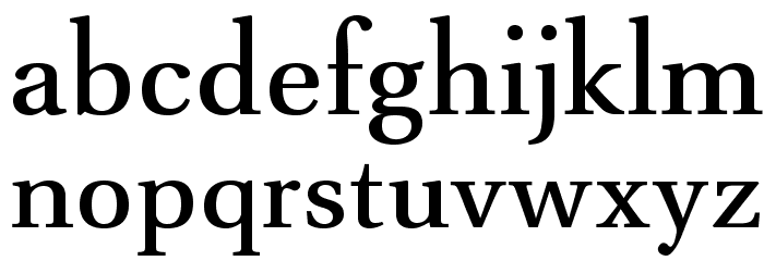 VenturisADFNo2Med-Regular Font LOWERCASE