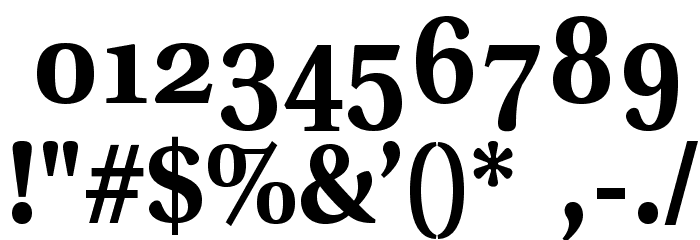VenturisADFStyle-Bold Font OTHER CHARS