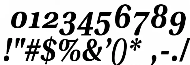 VenturisADFStyle-BoldItalic Font OTHER CHARS