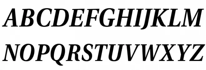 VenturisADFStyle-BoldItalic フォント 大文字