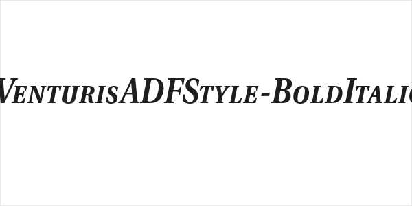 VenturisADFStyle-BoldItalic Logo